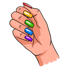 colored-fingernails